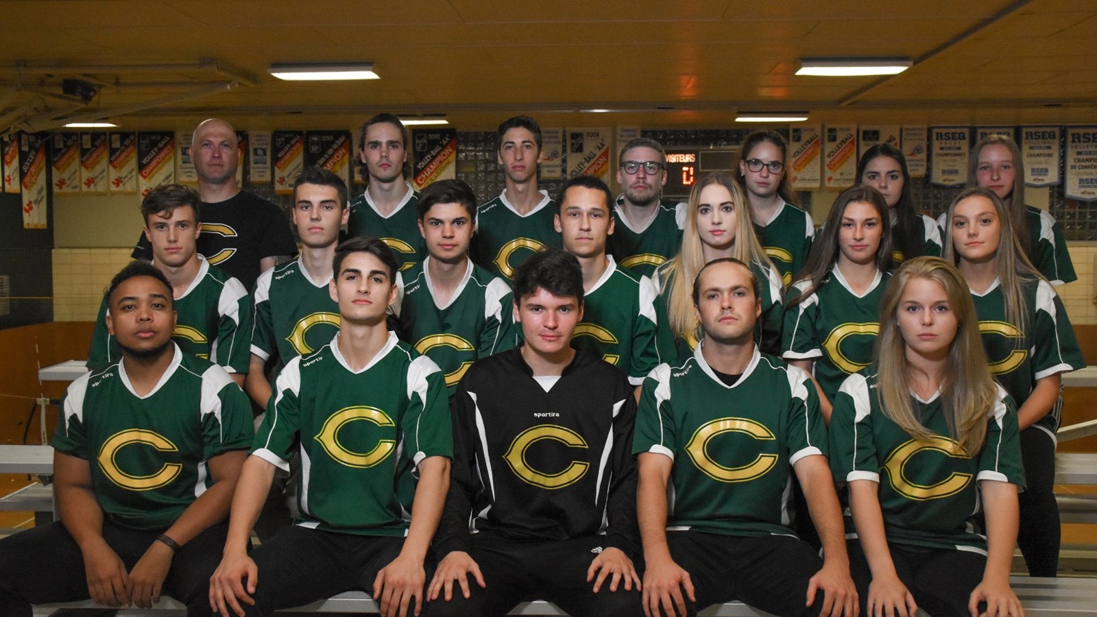 Équipe de soccer mixte.