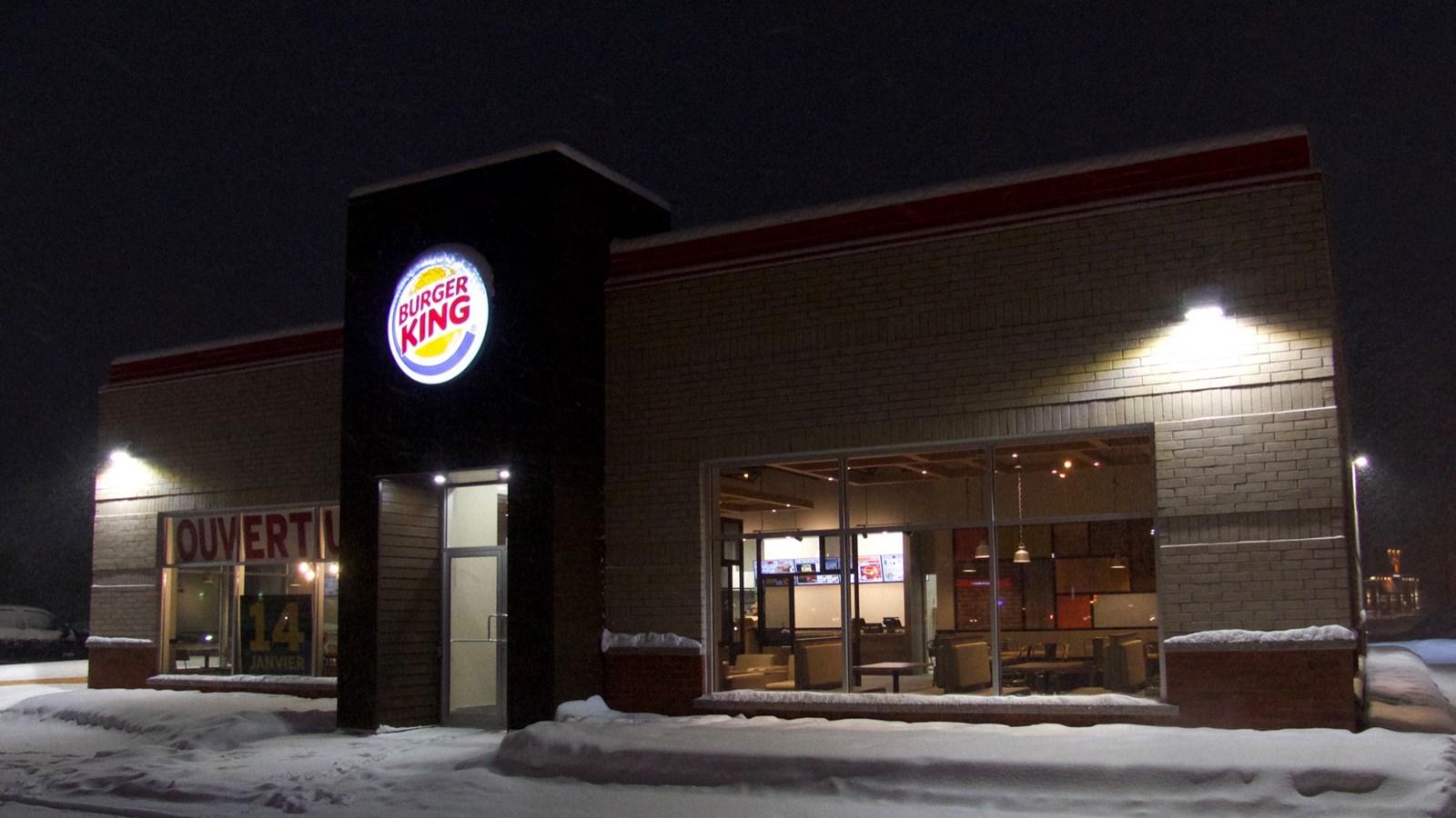 Aperçu du Burger King qui ouvrira ses portes le 14 janvier