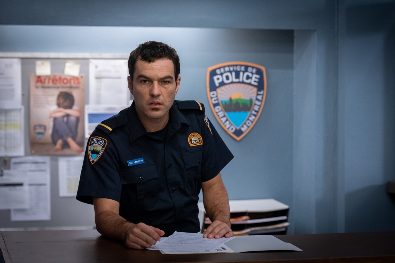 Frédéric Cloutier dans son personnage de Jérôme dans District 31