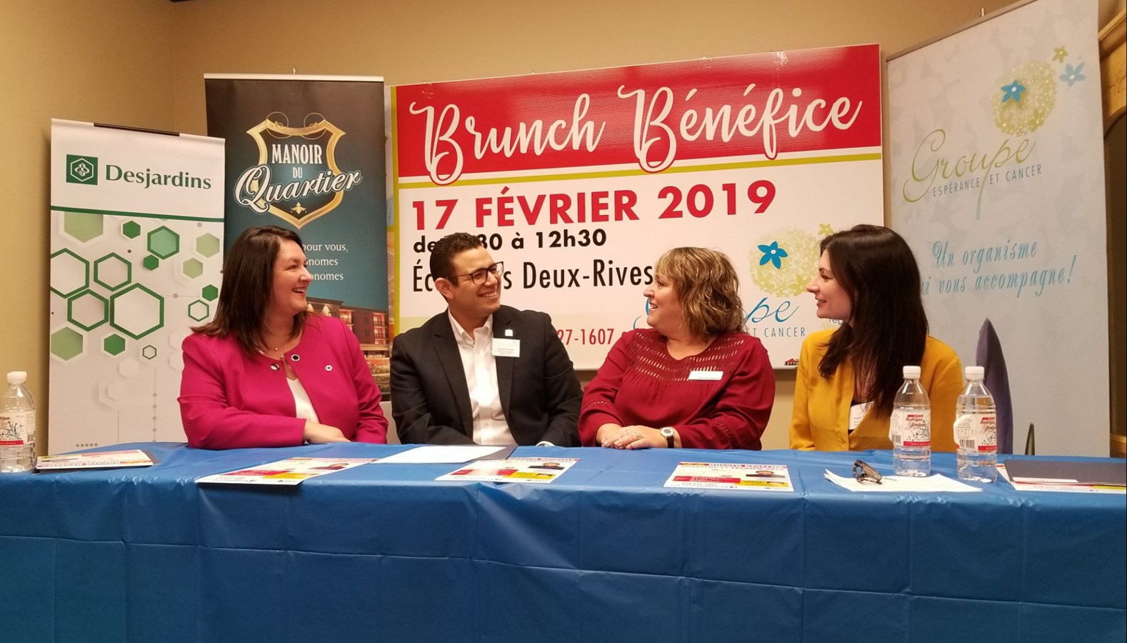 Mme. Nancy Rhéaume, M.Samuel Poulin, Mme. Lyse Perron et Mme. Peggy Poulin