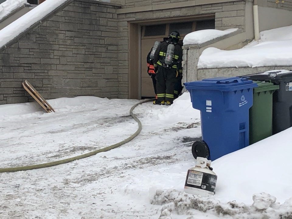 Un feu de résidence en cours à Saint-Georges