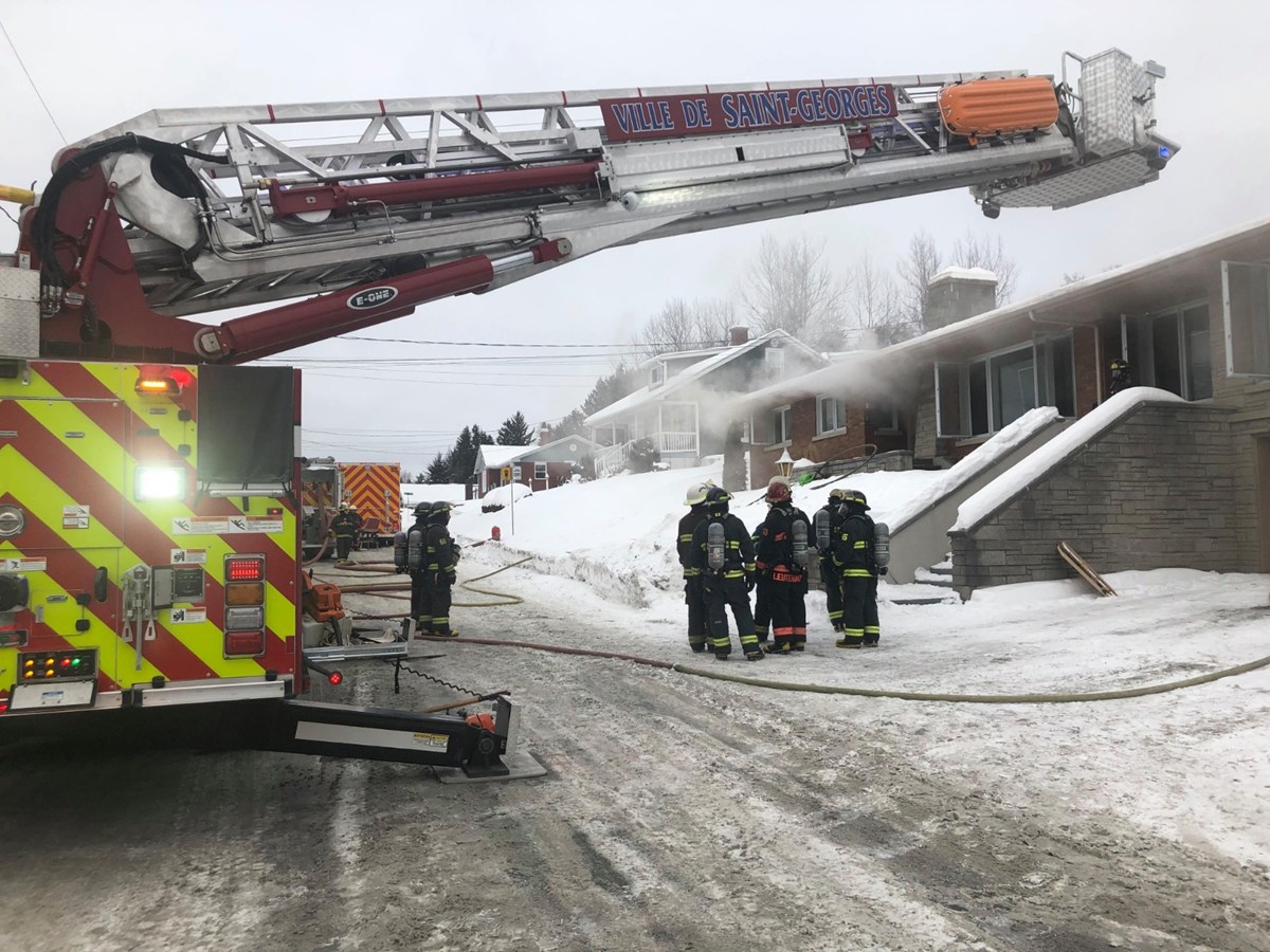 Un feu de résidence en cours à Saint-Georges
