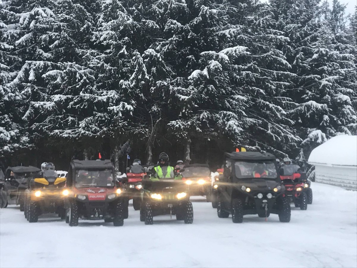 Les participants lors de la randonnée