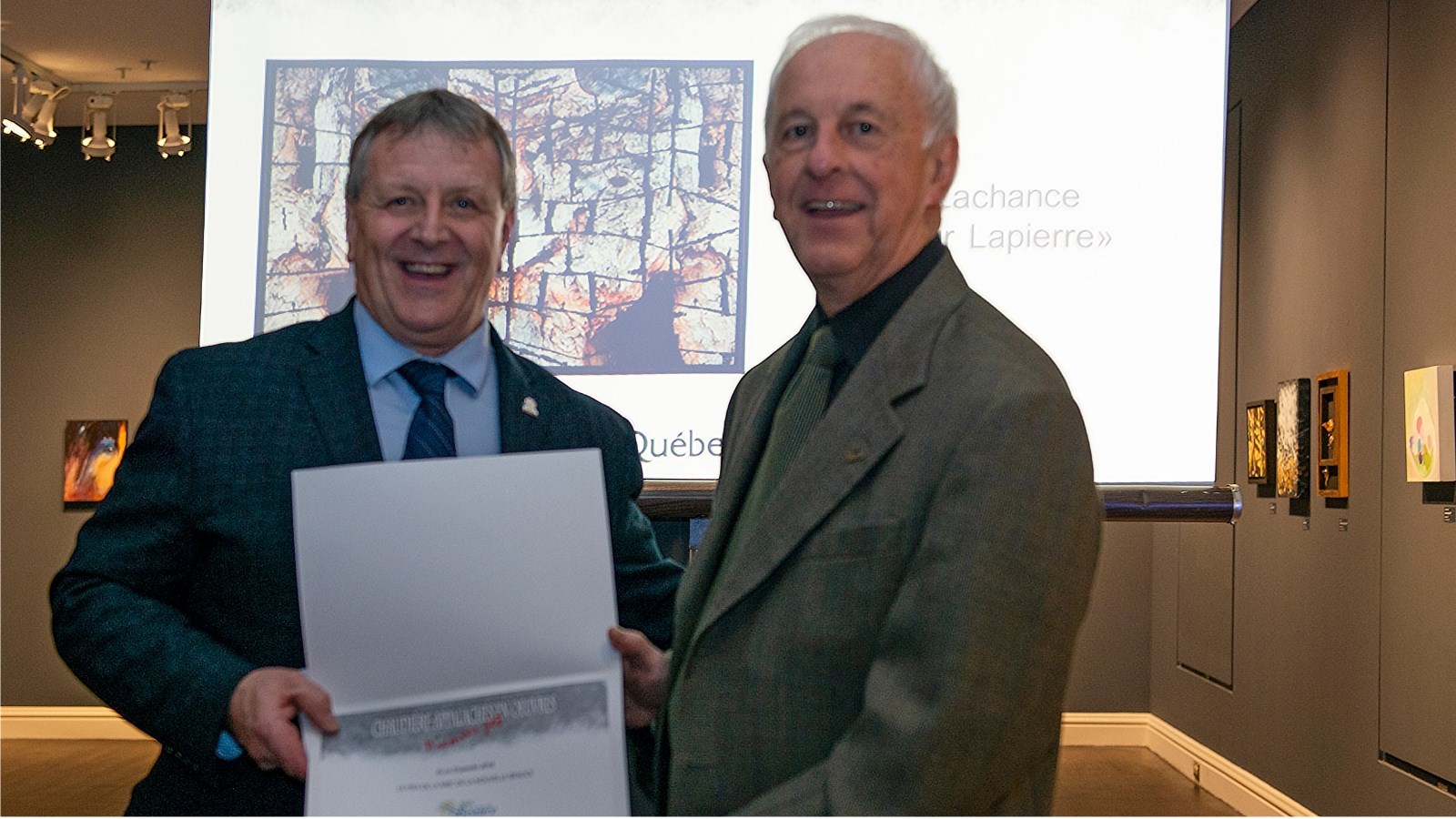 Gontran Lachance de Sainte-Marie, récipiendaire de la MRC de la Nouvelle-Beauce.