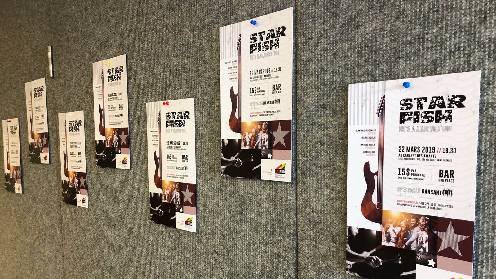 Les affiches promotionnelles de l'événement.