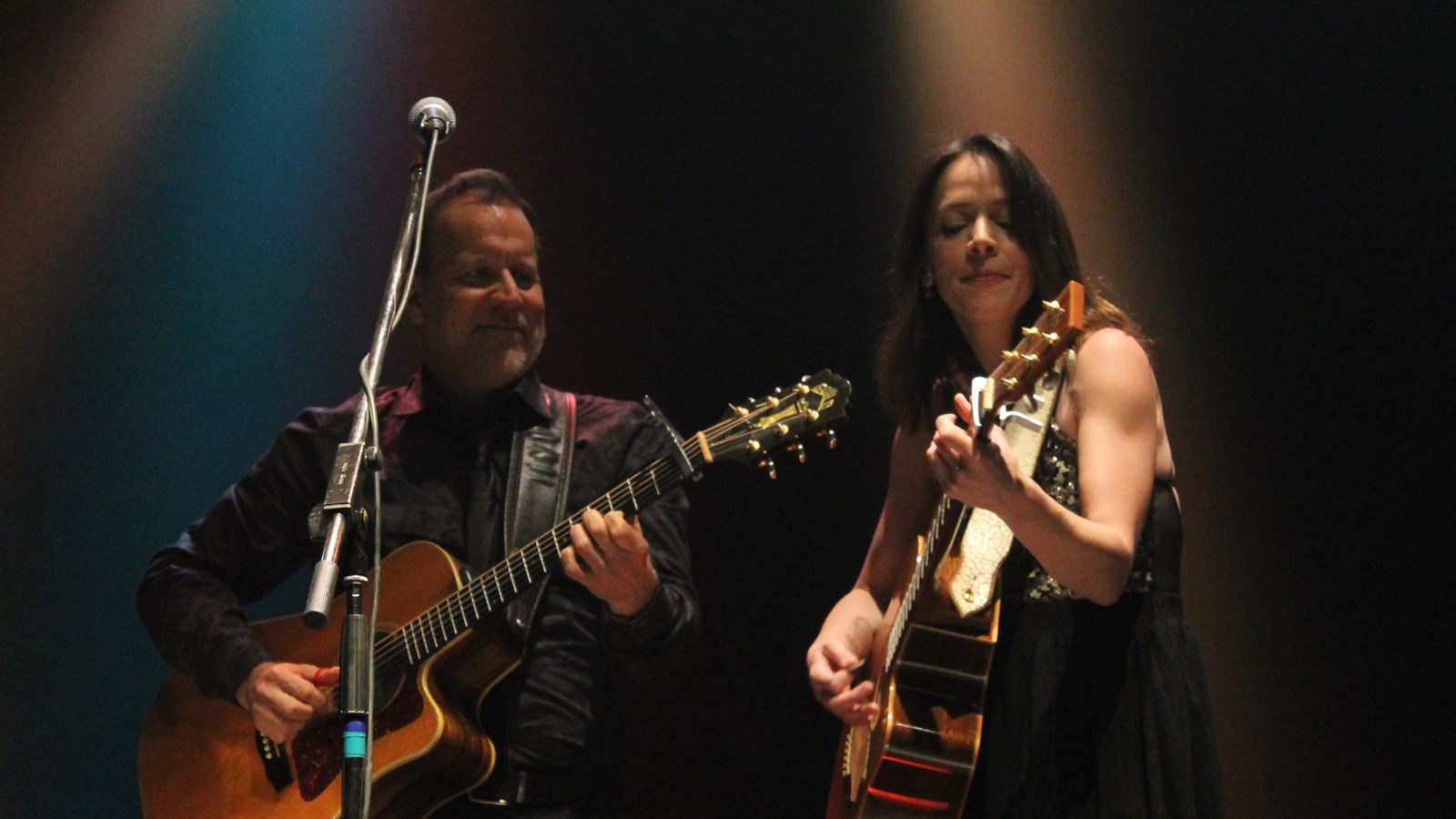 Amélie Veille et son guitariste, Éric Rock