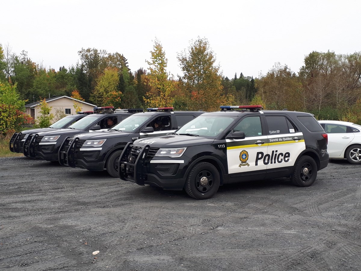 Les patrouilleurs de la Sûreté du Québec surveillaient les excès de vitesse.