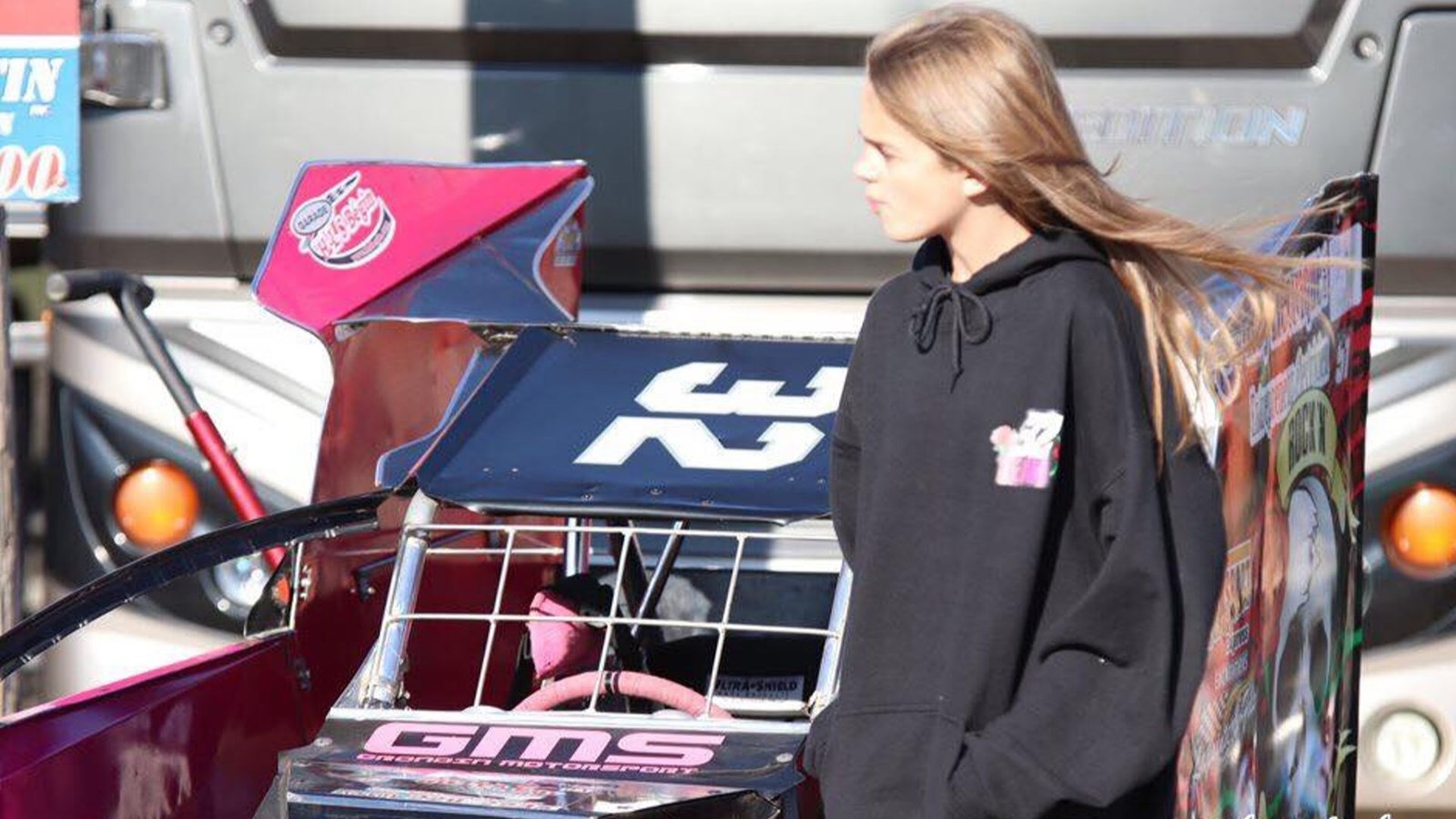 La pilote de Slingshot Junior, Chloé Grondin