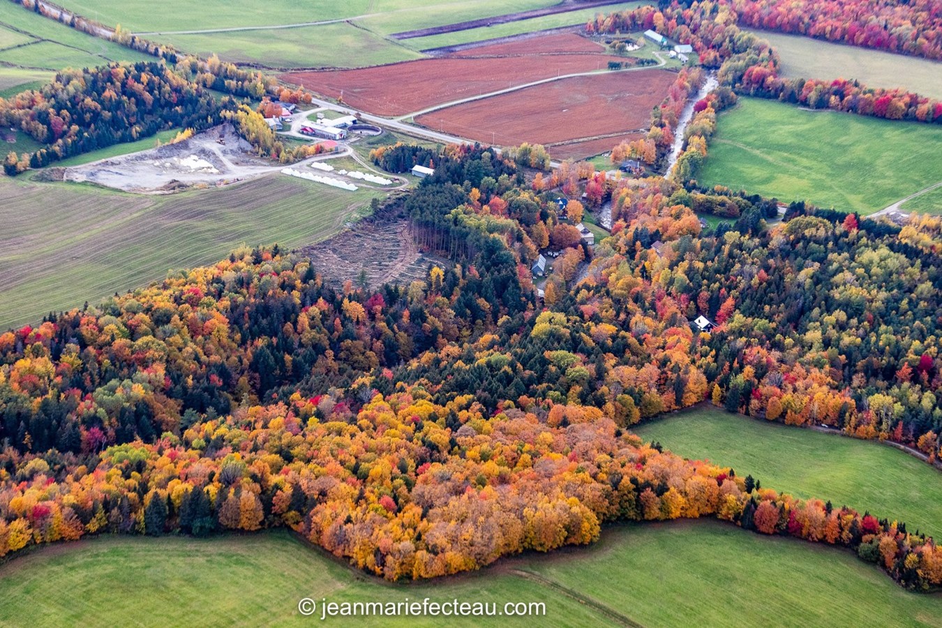 Un point de vue différent de notre belle Beauce l'automne