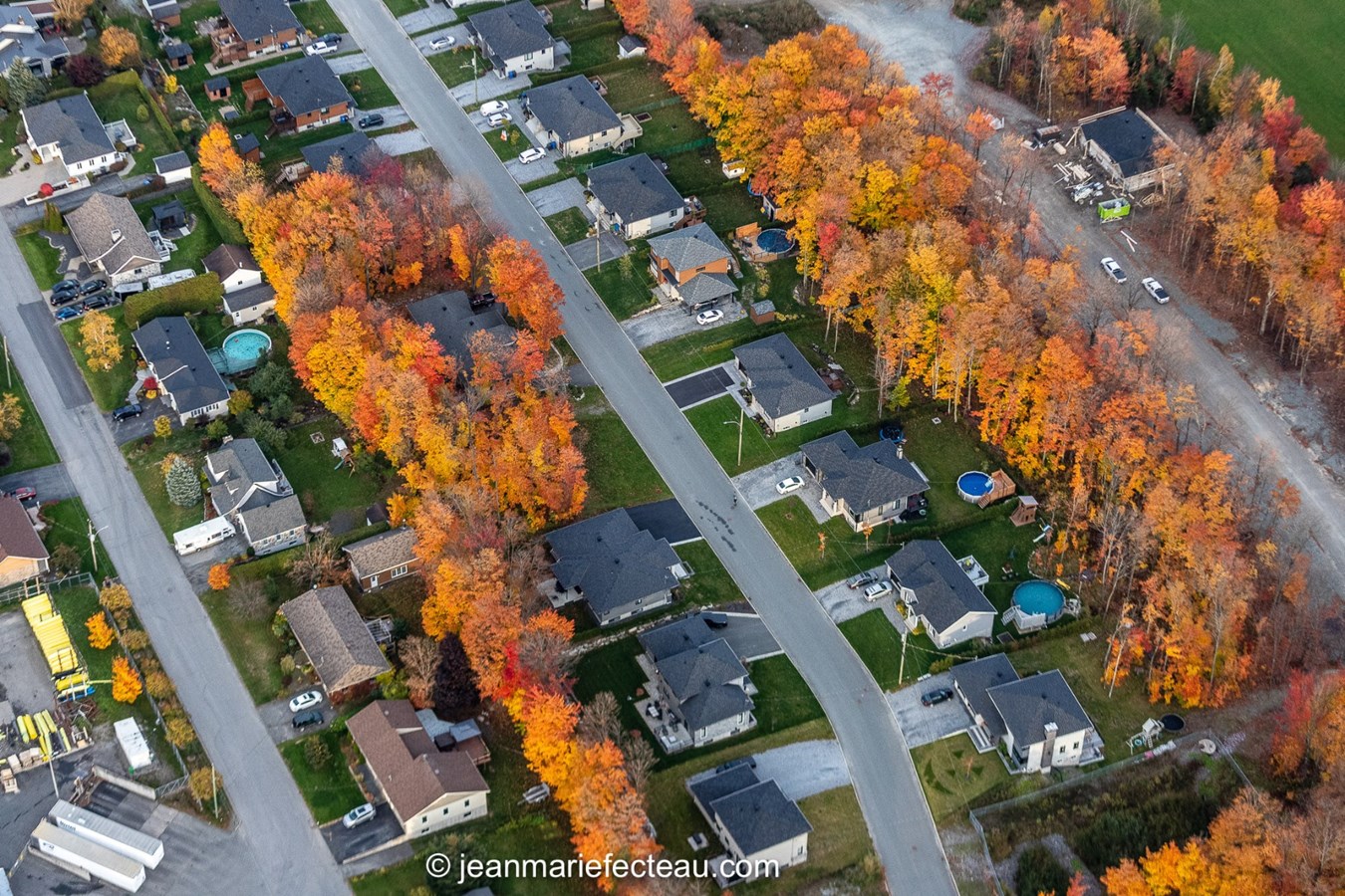 Un point de vue différent de notre belle Beauce l'automne