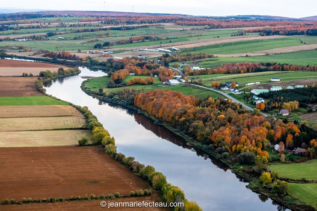 Un point de vue différent de notre belle Beauce l'automne