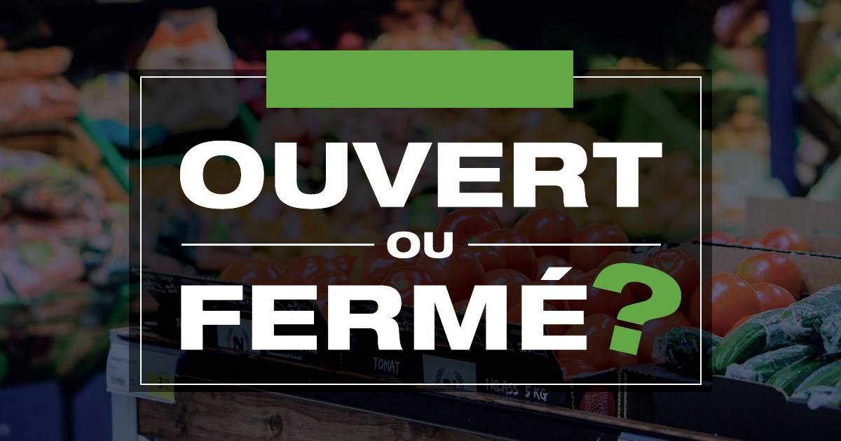 Ouvert ou fermé à l'Action de grâce ?