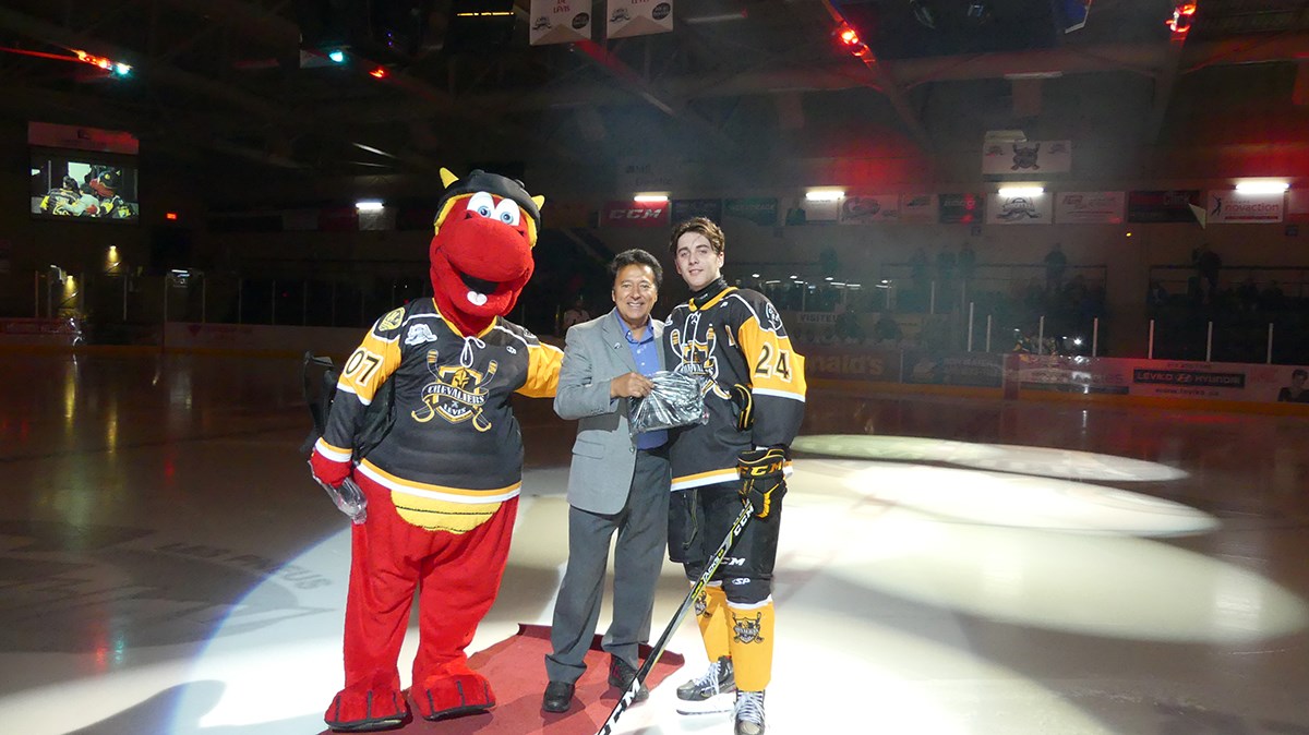 Joueur CCM offensif des Chevaliers pour septembre : Julien Hébert