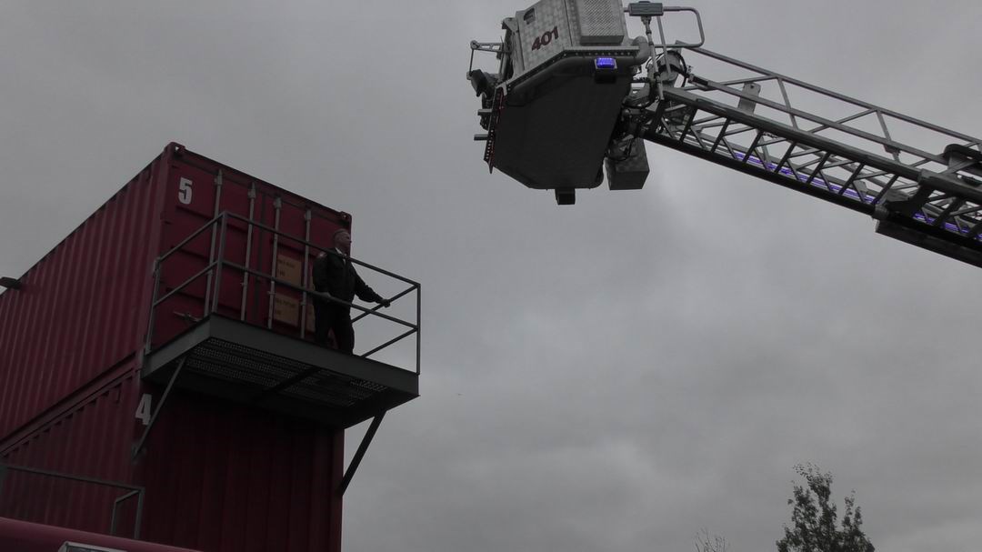 Normand DeLessard présente la porte ouverte du Service de sécurité incendie de Saint-Georges 2019