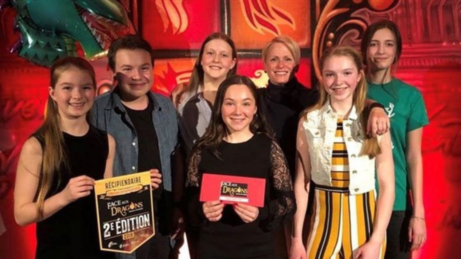 Lors de l'édition 2019 du concours Face aux dragons Beauce-Etchemin.