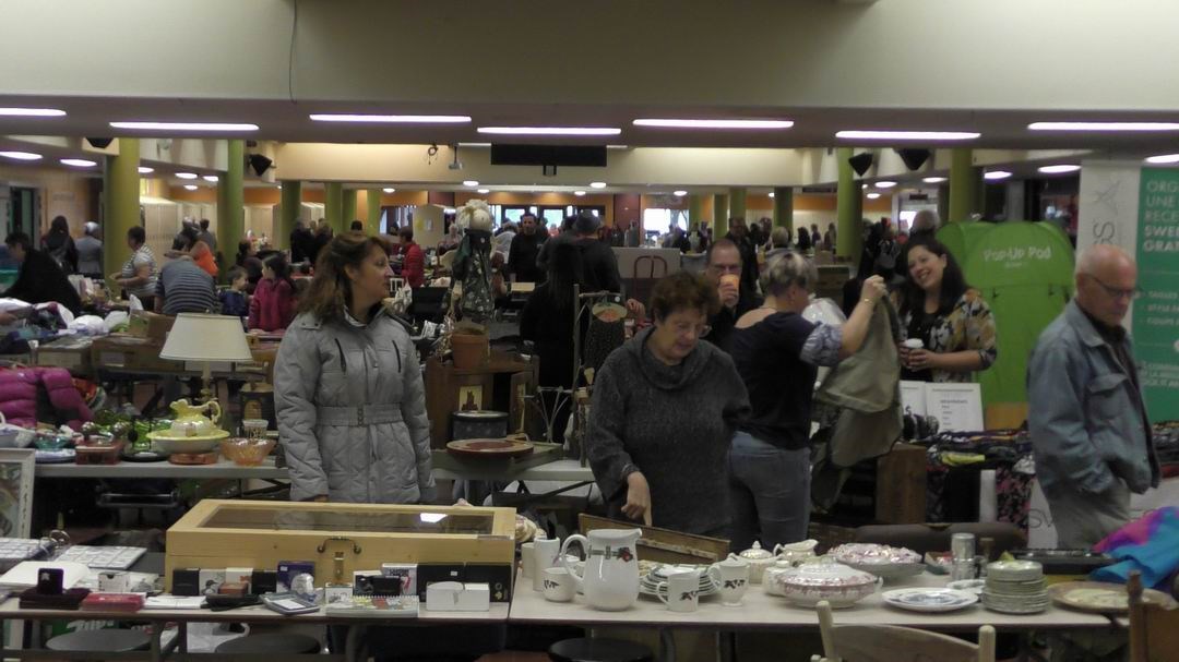 Normand DeLessard présente le Marché aux puces de la Polyvalente St-Georges en octobre 2019
