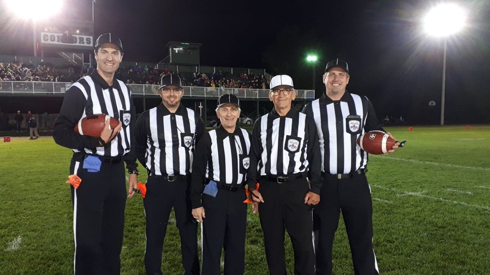 L'équipe d'arbitre durant une partie des Condors du Cégep Beauce-Appalaches.
