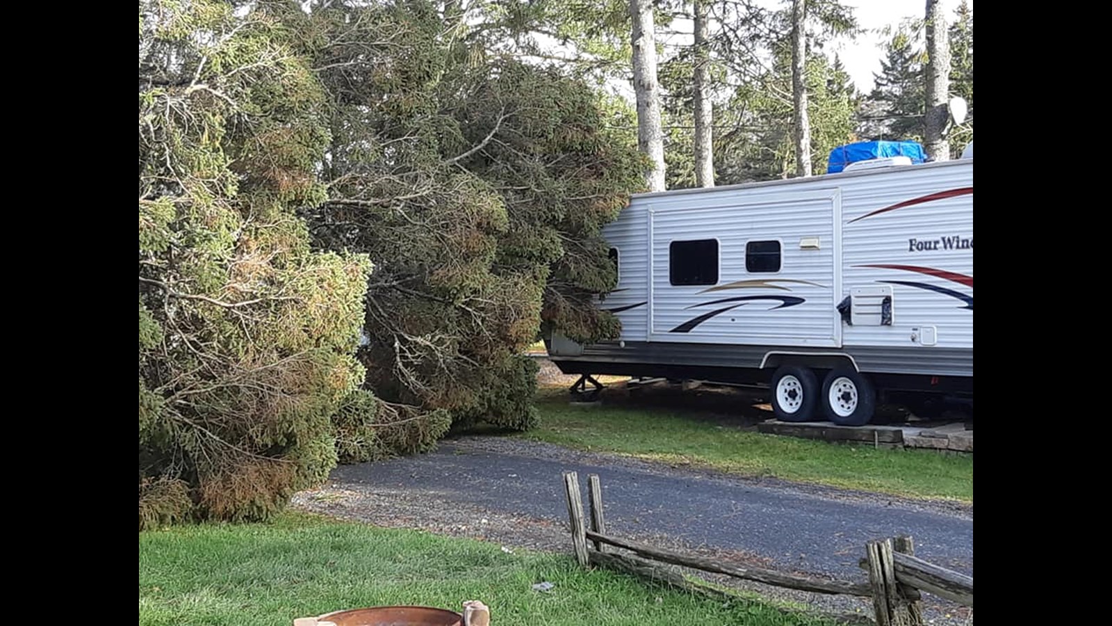 Photo-reportage : les dégats causés au camping La Roche D'or