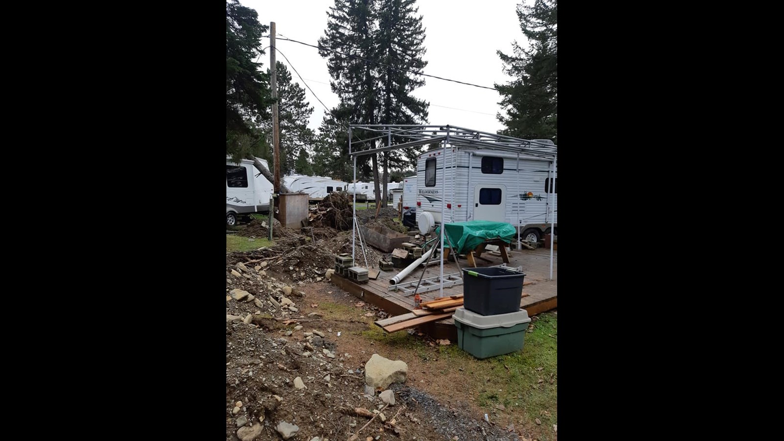 Photo-reportage : les dégats causés au camping La Roche D'or