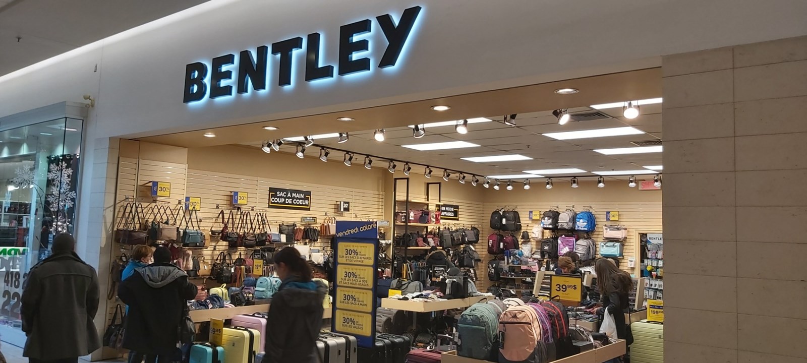 La chaîne Bentley compte un seul magasin en Beauce au Carrefour Saint-Georges.