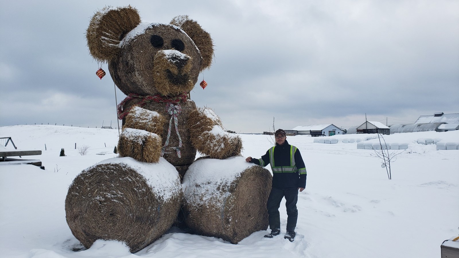 Maxime Fortier et son ourson