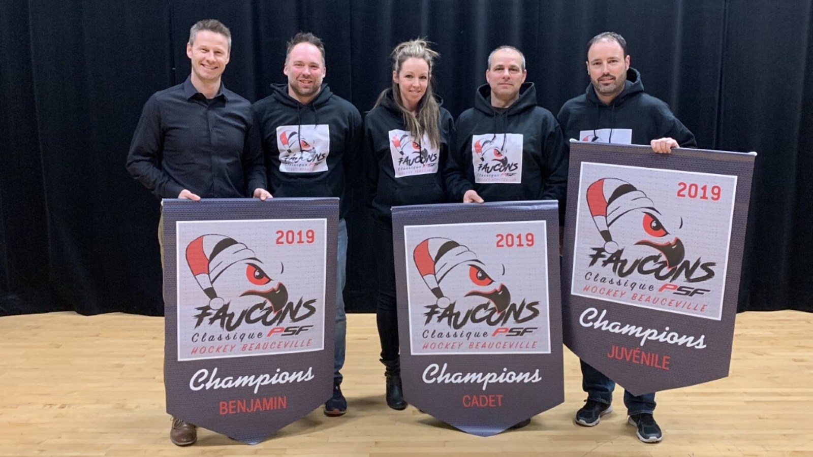 Le comité organisateur de la Classique PSF de hockey 2019.