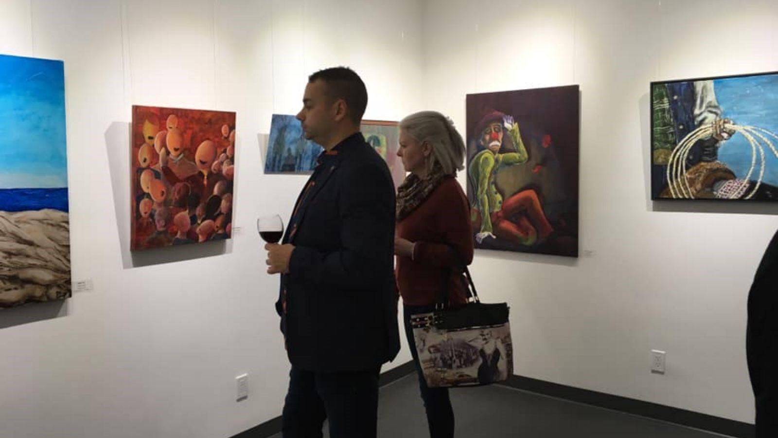 Lors du vernissage du 22 novembre dernier