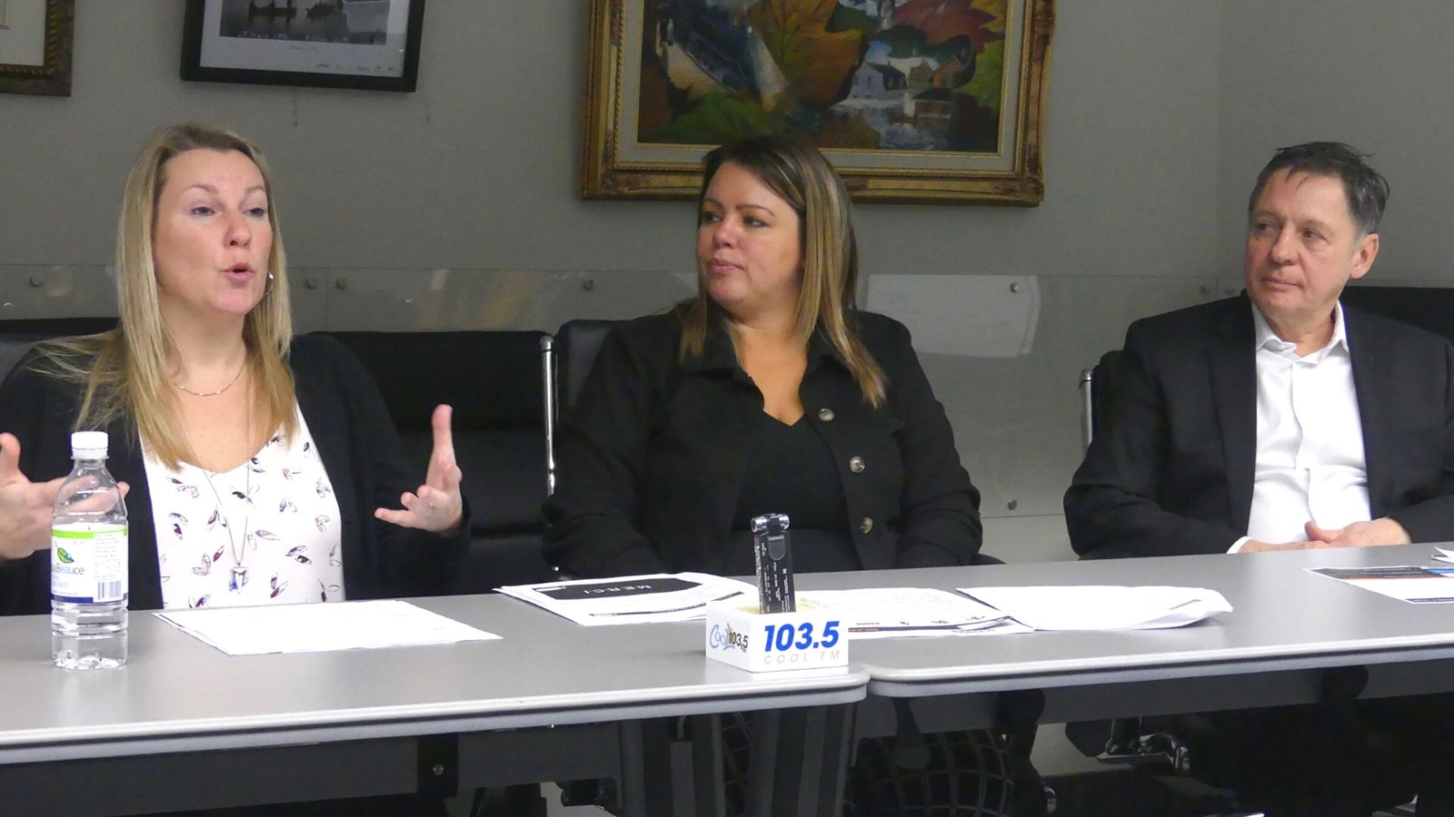 De gauche à droite, Marlène Bisson (DENB), Hélène Latulippe (CEB) et Daniel Chaîné (CLD Robert-Cliche).