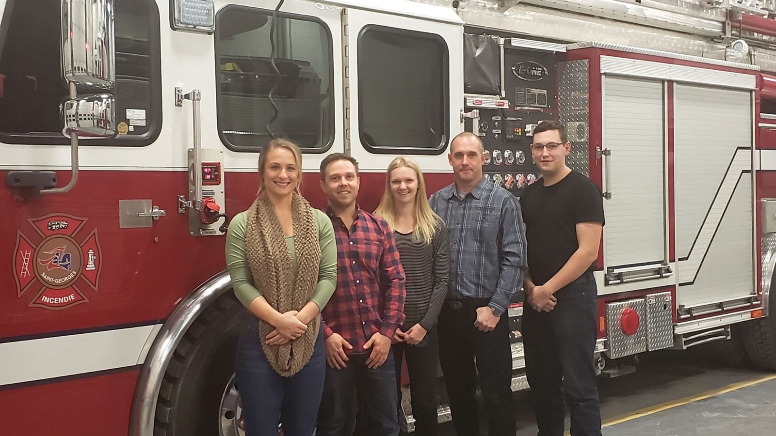 Lizanne Madore, Marc-Antoine Blais, Joanie Tremblay-Pelletier, Patrick Gour et Jason Turcotte (Absent: Éric Veilleux)