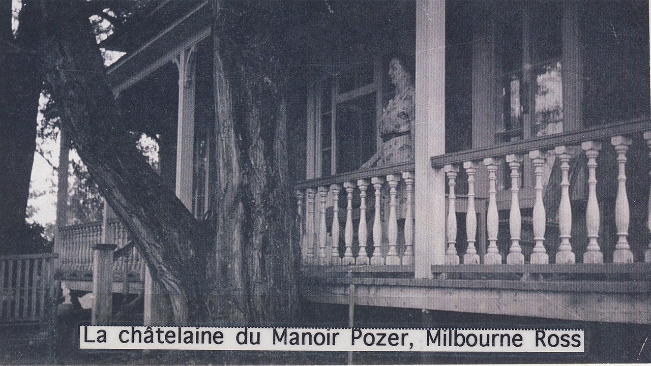 EDITH ROSS, CHÂTELAINE DU MANOIR POZER