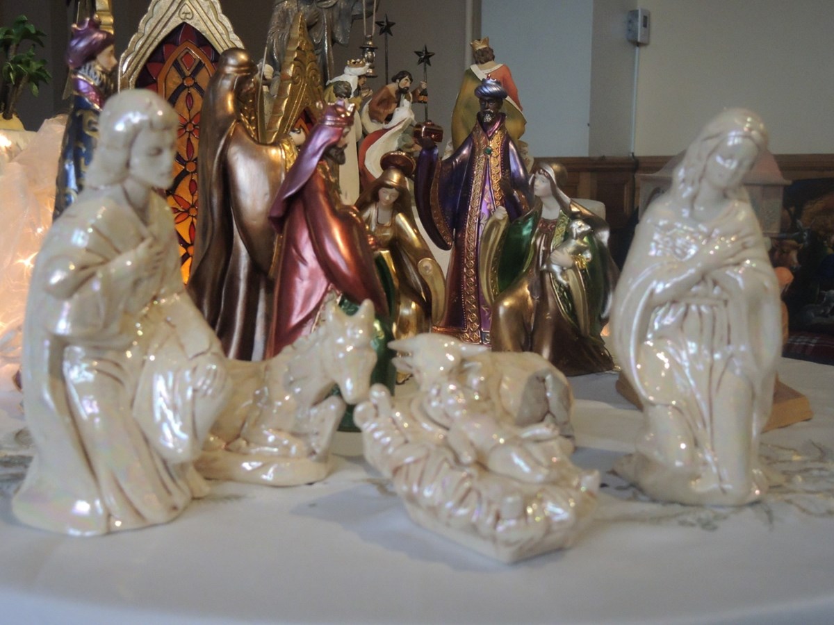 Crèche fabriquée par une dame de Beauceville