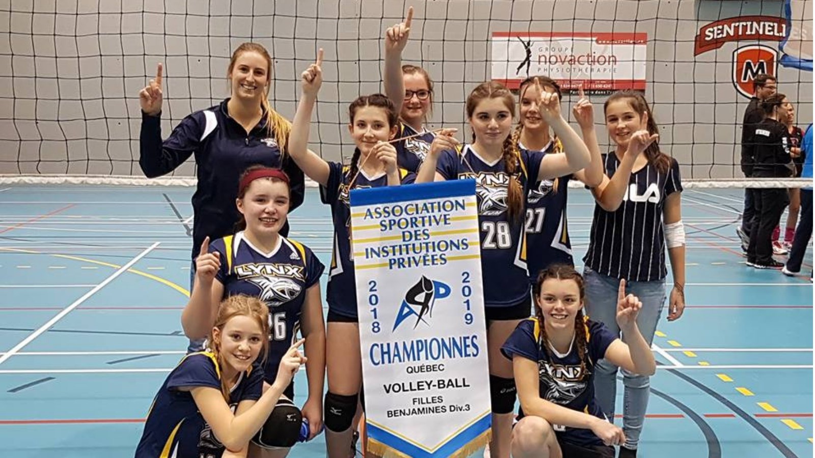 Les championnes de l'équipe benjamine division 3