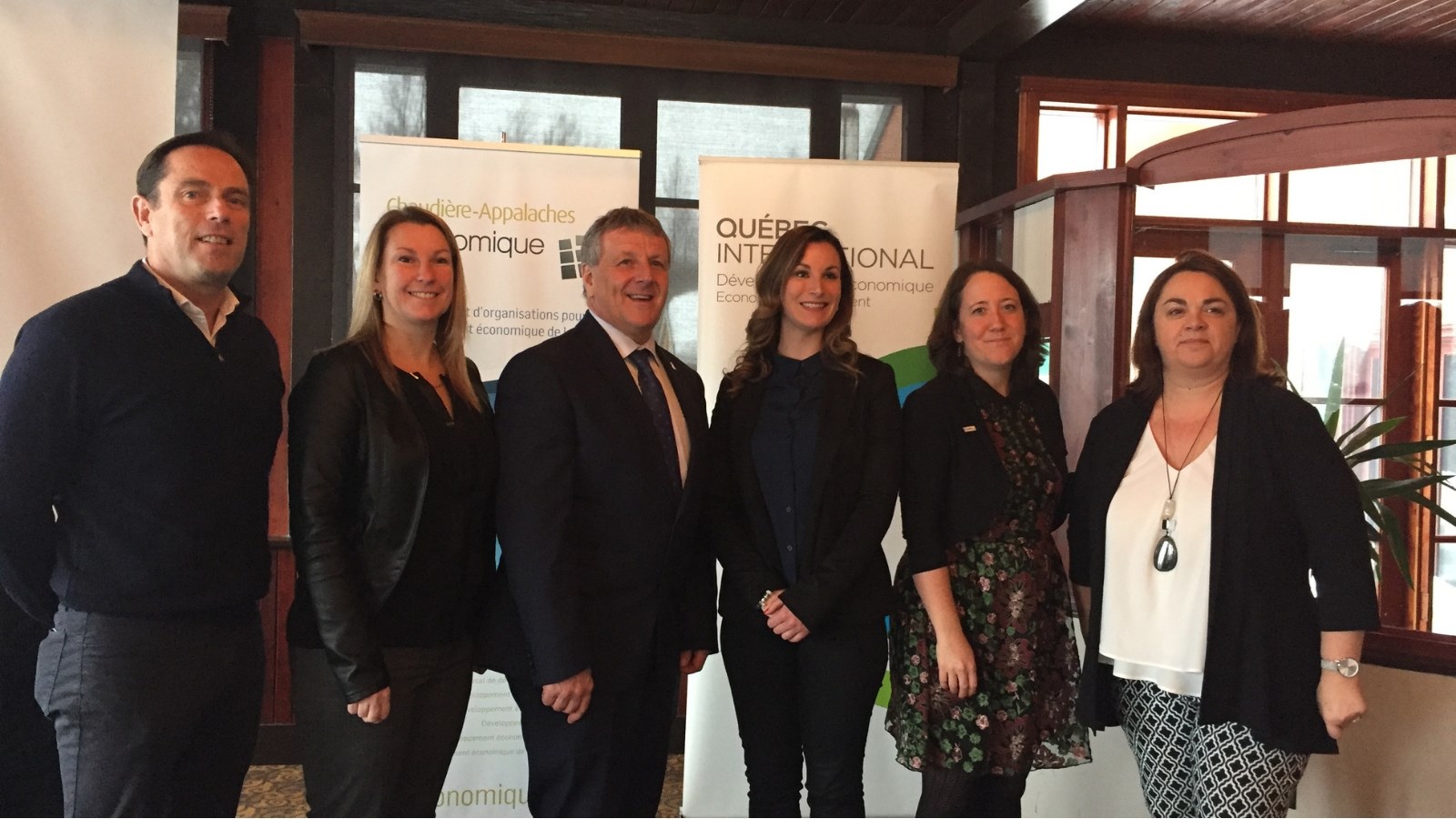 De gauche à droite sur la photo : M. Éric Gerbier,  Mme Marlène Bisson, M. Gaétan Vachon, Mme Clara Sabourin, Mme Marie-Josée Chouinard, Mme Valérie Hardouin.  