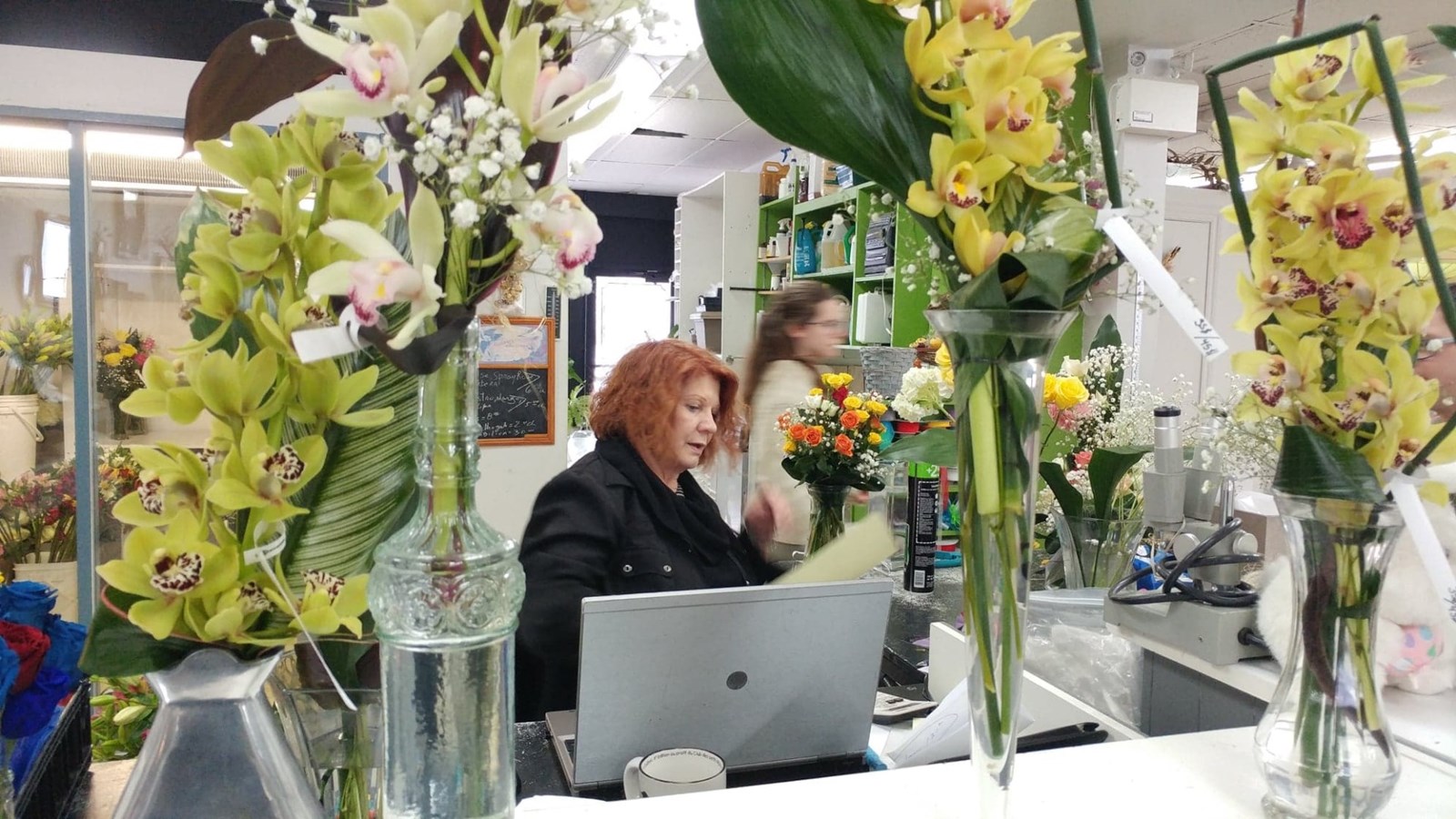 Huguette Laquerre de chez Fleuriste Huguette