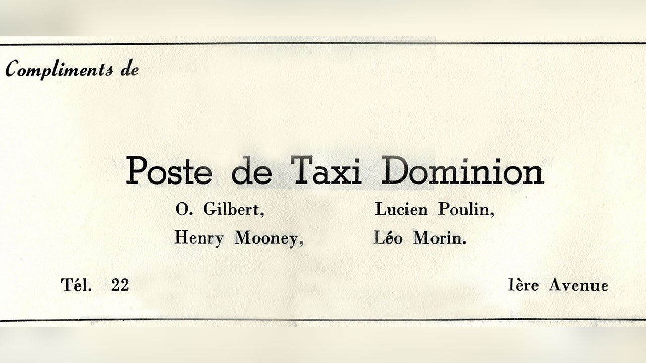 LE POSTE DE TAXI DOMINION, ANCÊTRE DU TAXI 22