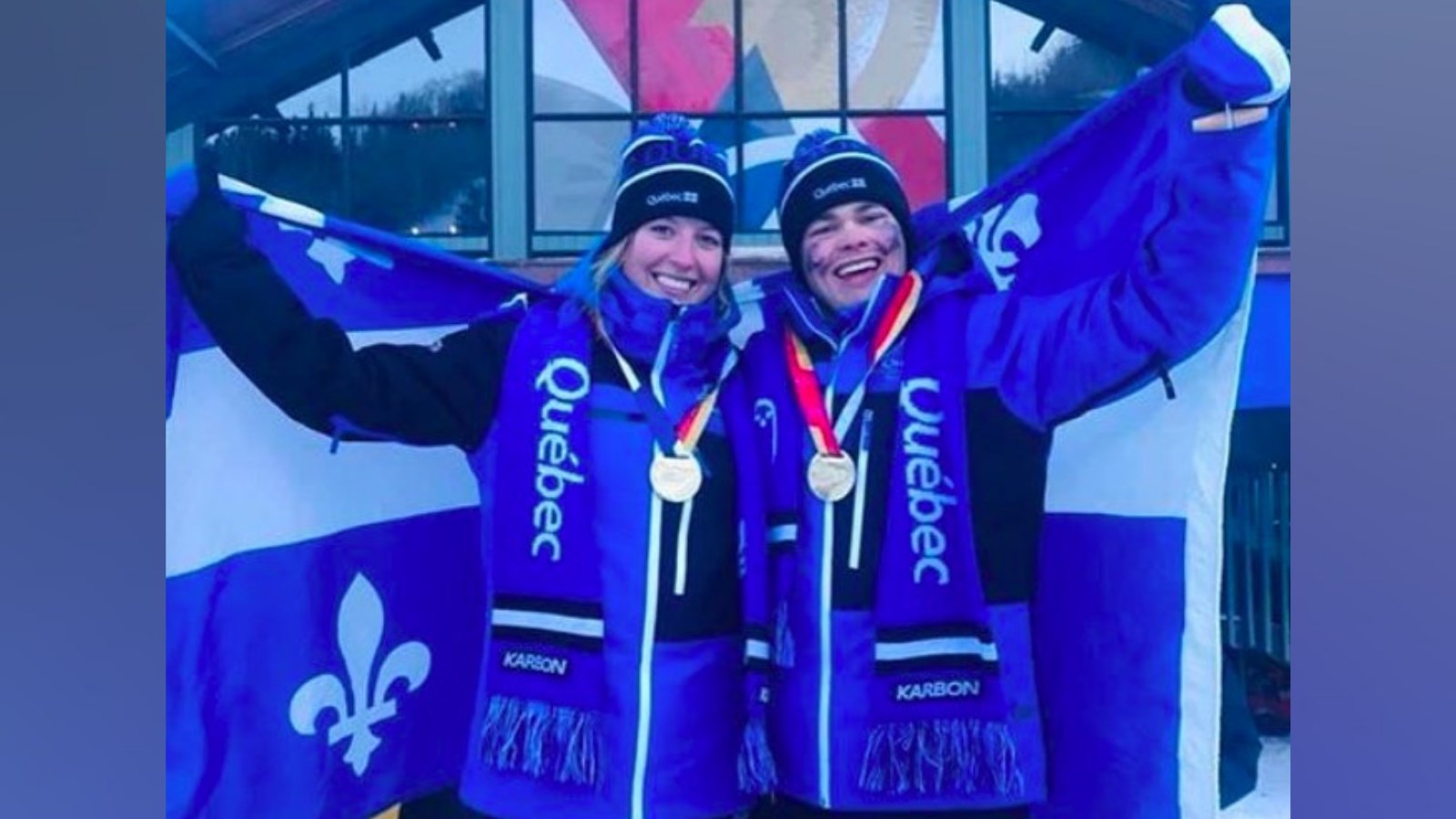 Anne Gagné et son coéquipier Anthony Gervais-Marcoux