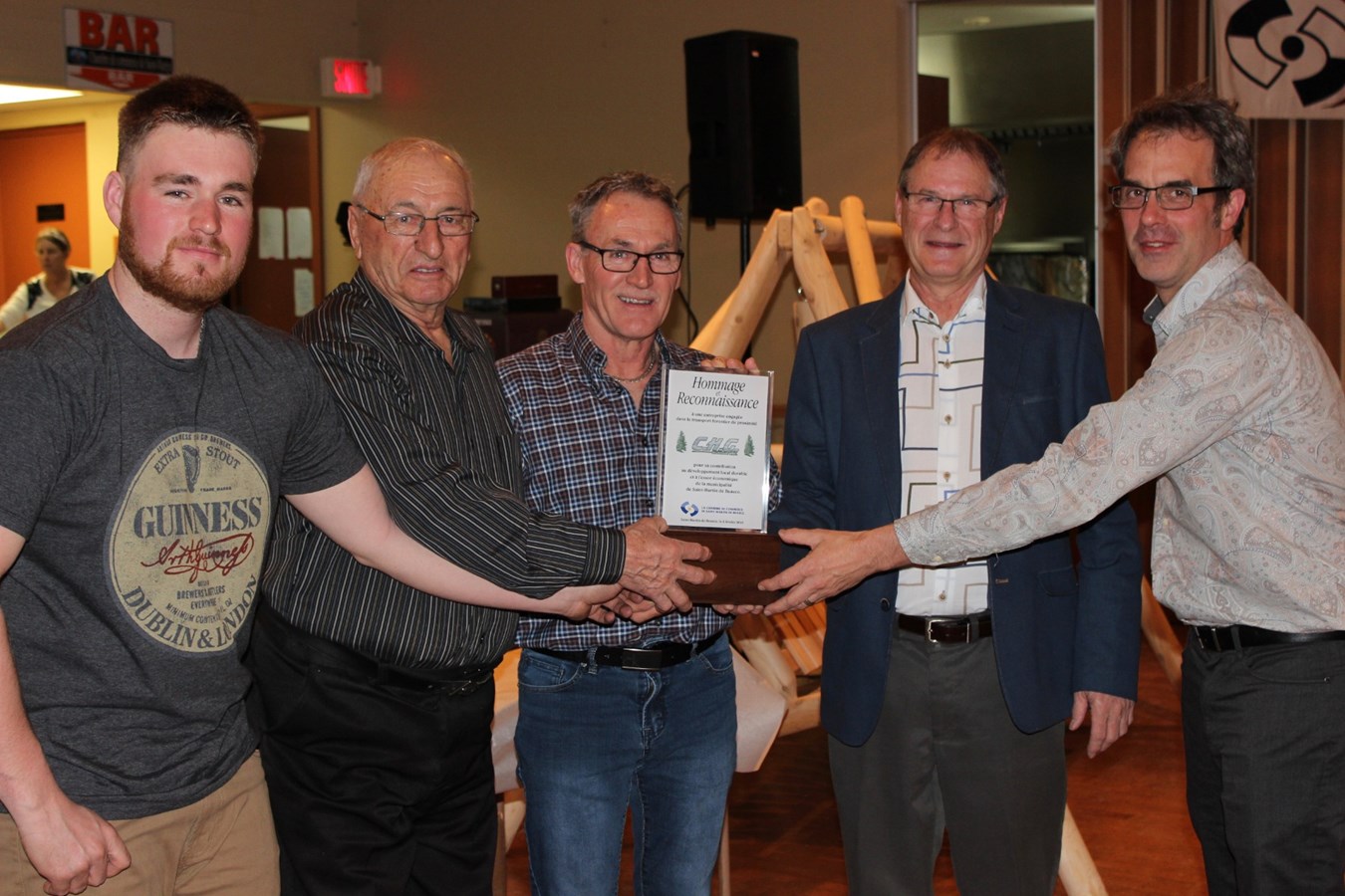C.H.G Busque Inc. à l'honneur pour une soirée