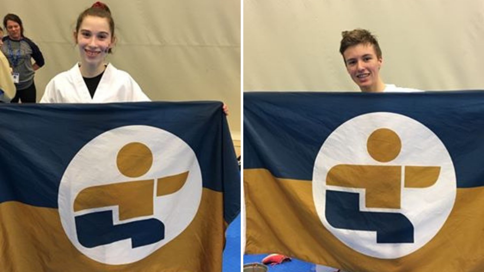 Rosalie Lessard et Simon-Olivier Roy en taekwondo
