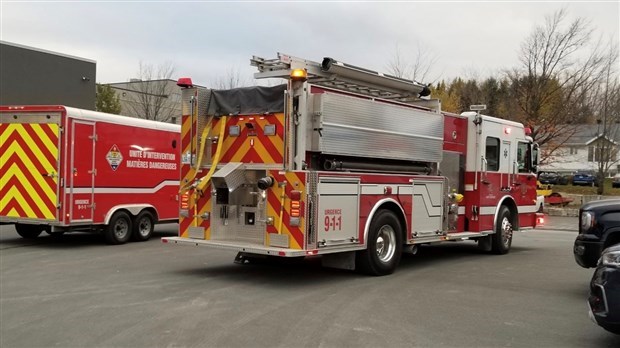 Un incendie dans un entrepôt de Sainte-Justine
