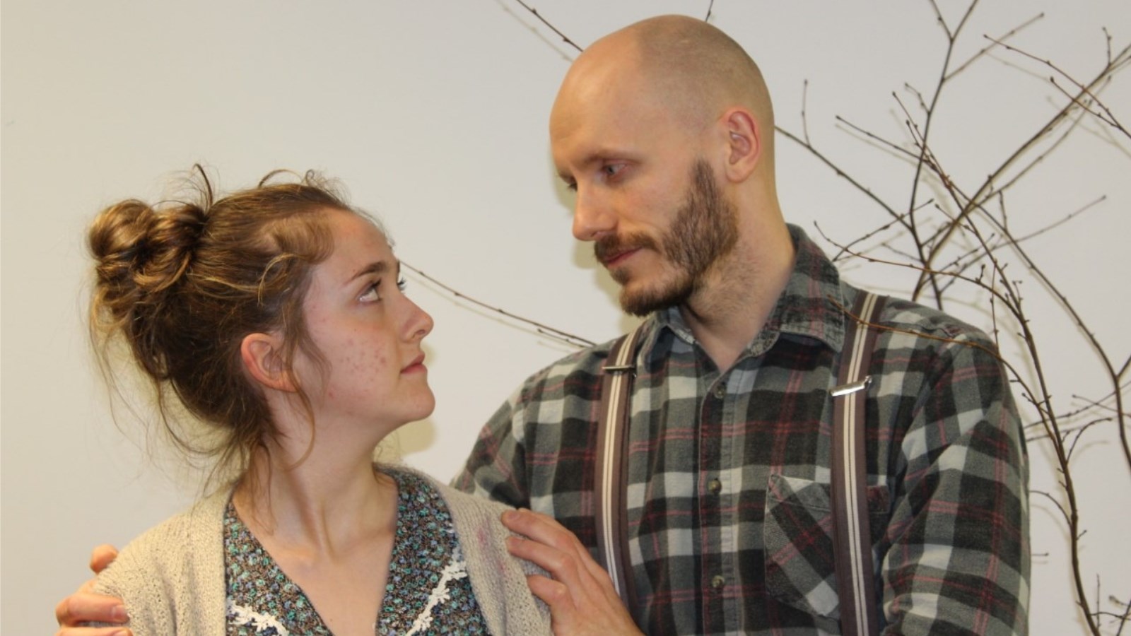 Virginie Paquet et Nicolas Loignon, deux des comédiens de la pièce.