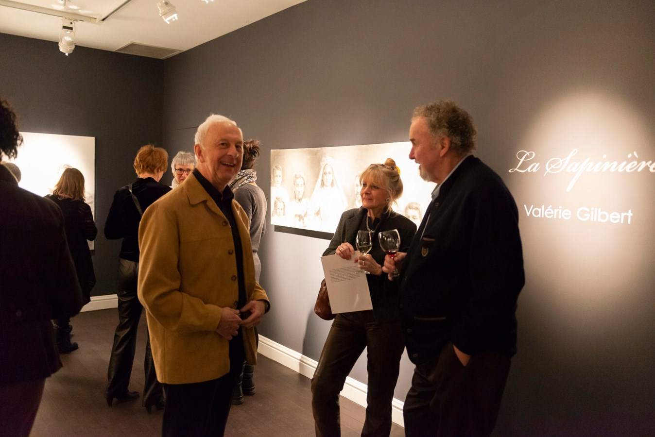 Vernissage de l'exposition « La Sapinière » de Valérie Gilbert