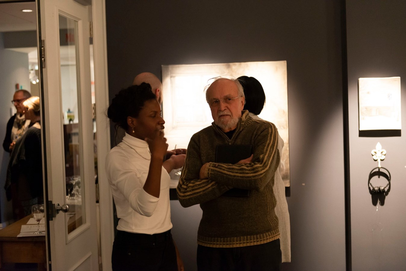 Vernissage de l'exposition « La Sapinière » de Valérie Gilbert