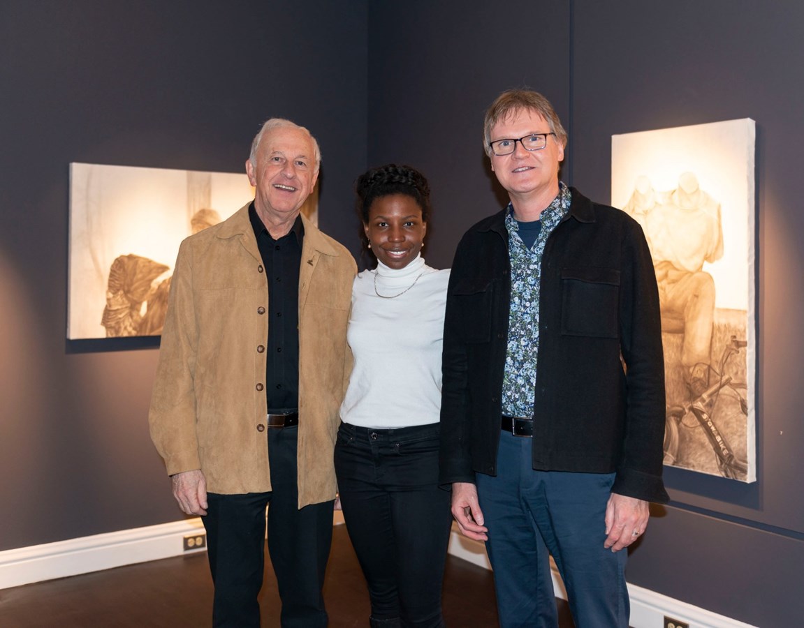 Vernissage de l'exposition « La Sapinière » de Valérie Gilbert