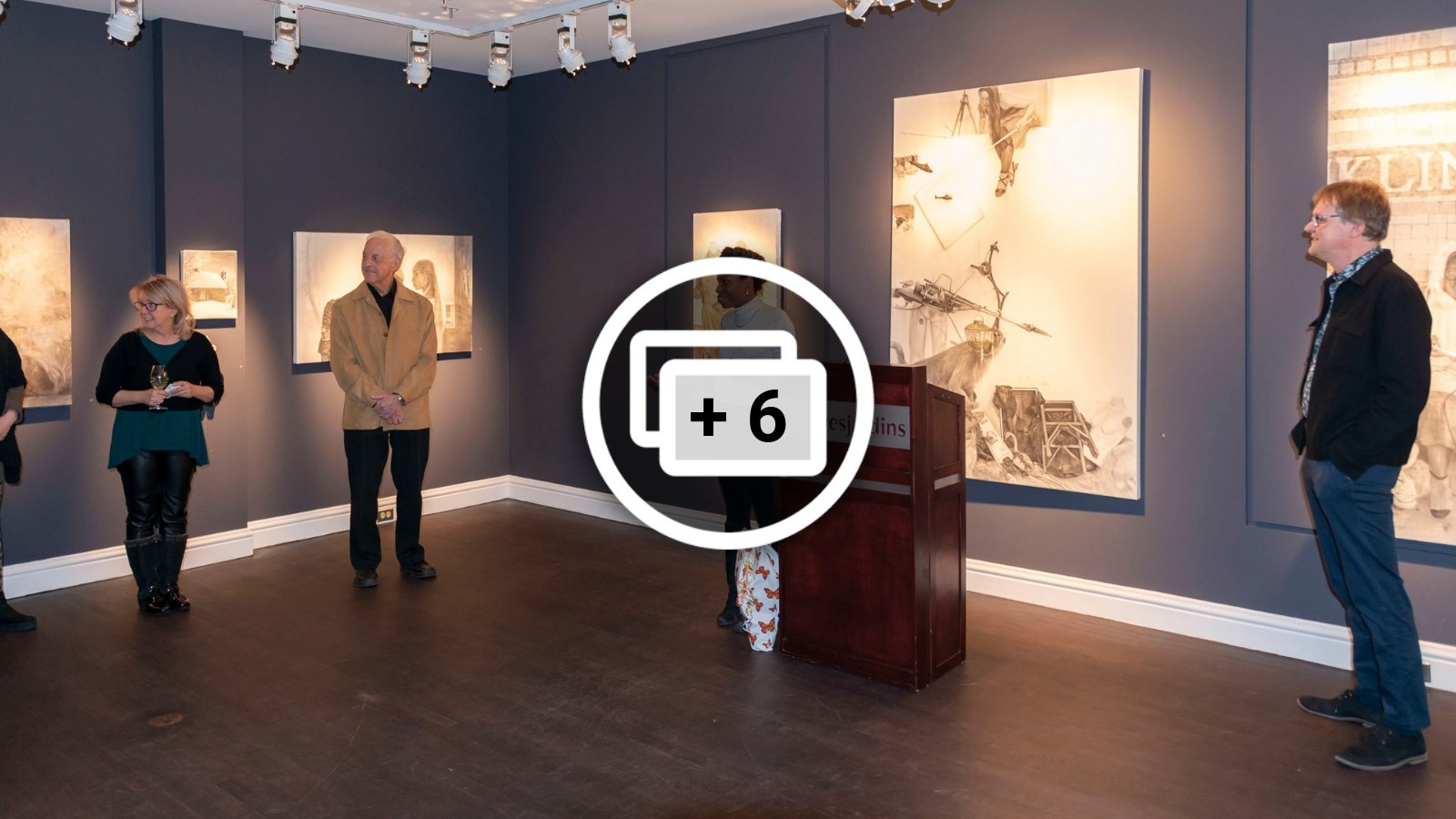 Vernissage de l'exposition « La Sapinière » de Valérie Gilbert