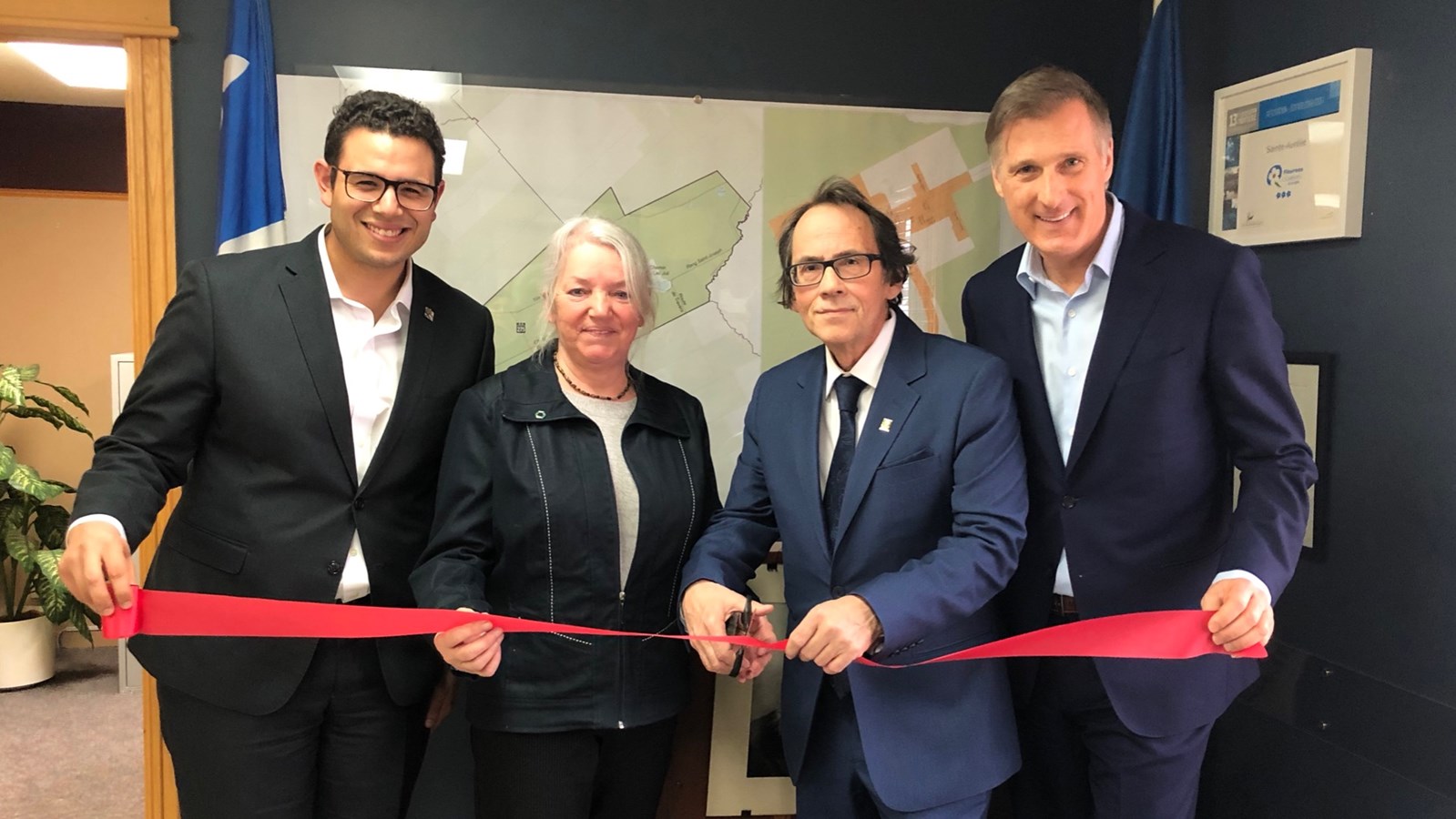 Samuel Poulin, Imelda Laberge, René Allen et Maxime Bernier. 