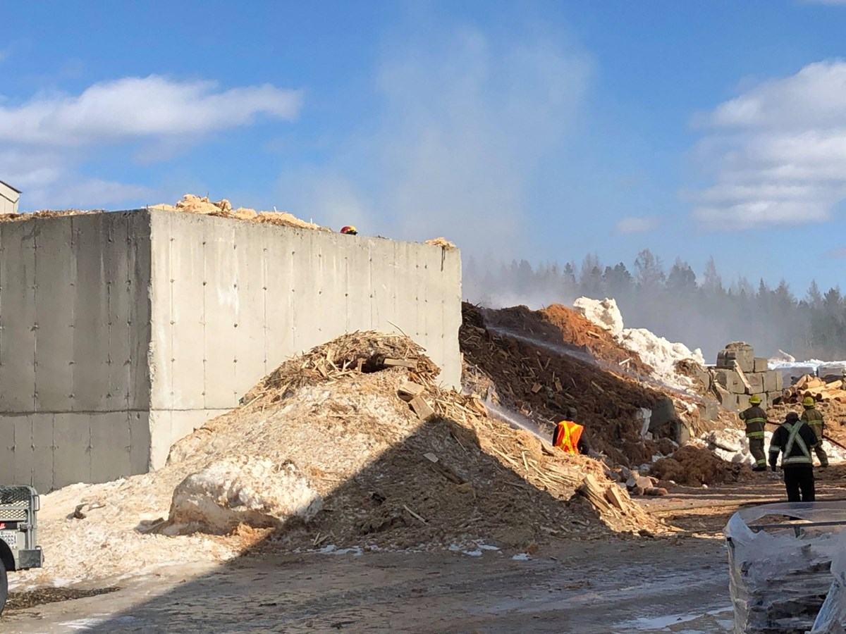 Un incendie est en cours chez SBC à Saint-Prosper