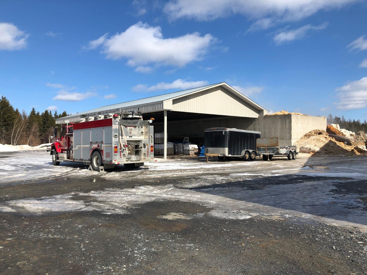 Un incendie est en cours chez SBC à Saint-Prosper