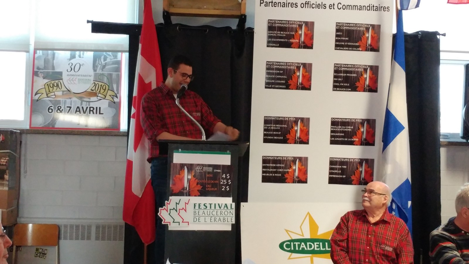 Festival beauceron de l’érable : tenue du souper du président