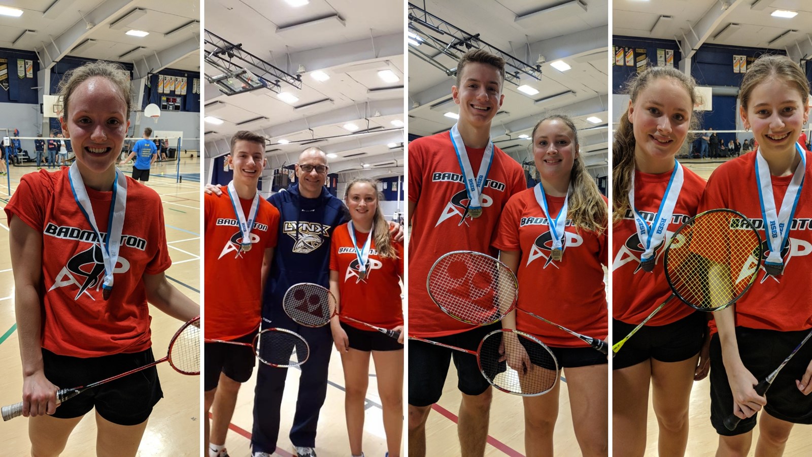 Sept athlètes des Lynx de retour du championnat régional de badminton