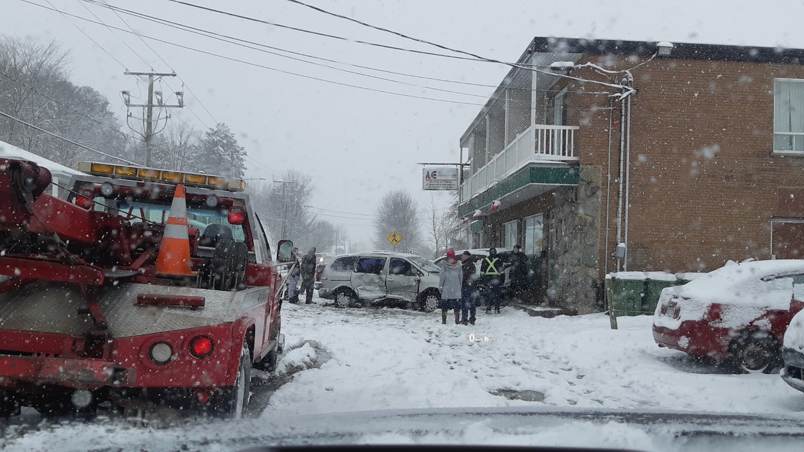 Un accident impliquant trois véhicules survenu sur la 1e Avenue à Saint-Georges
